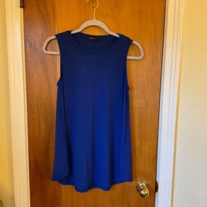 Gibson Royal Blue Knit Tank Top Sz S A-Line Stretchy